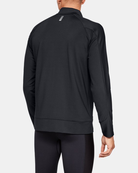 Men's ColdGear® Run Knit Jacket, Black, pdpMainDesktop image number 1